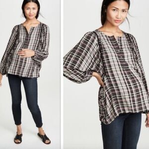 HATCH Plaid Blouse 